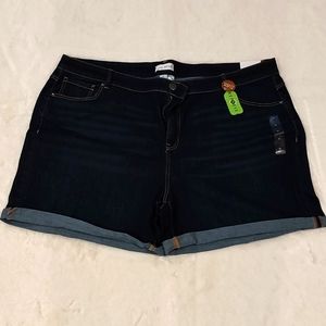 Brand new "Lane Bryant" girlfriend fit, size 26 denim shorts
